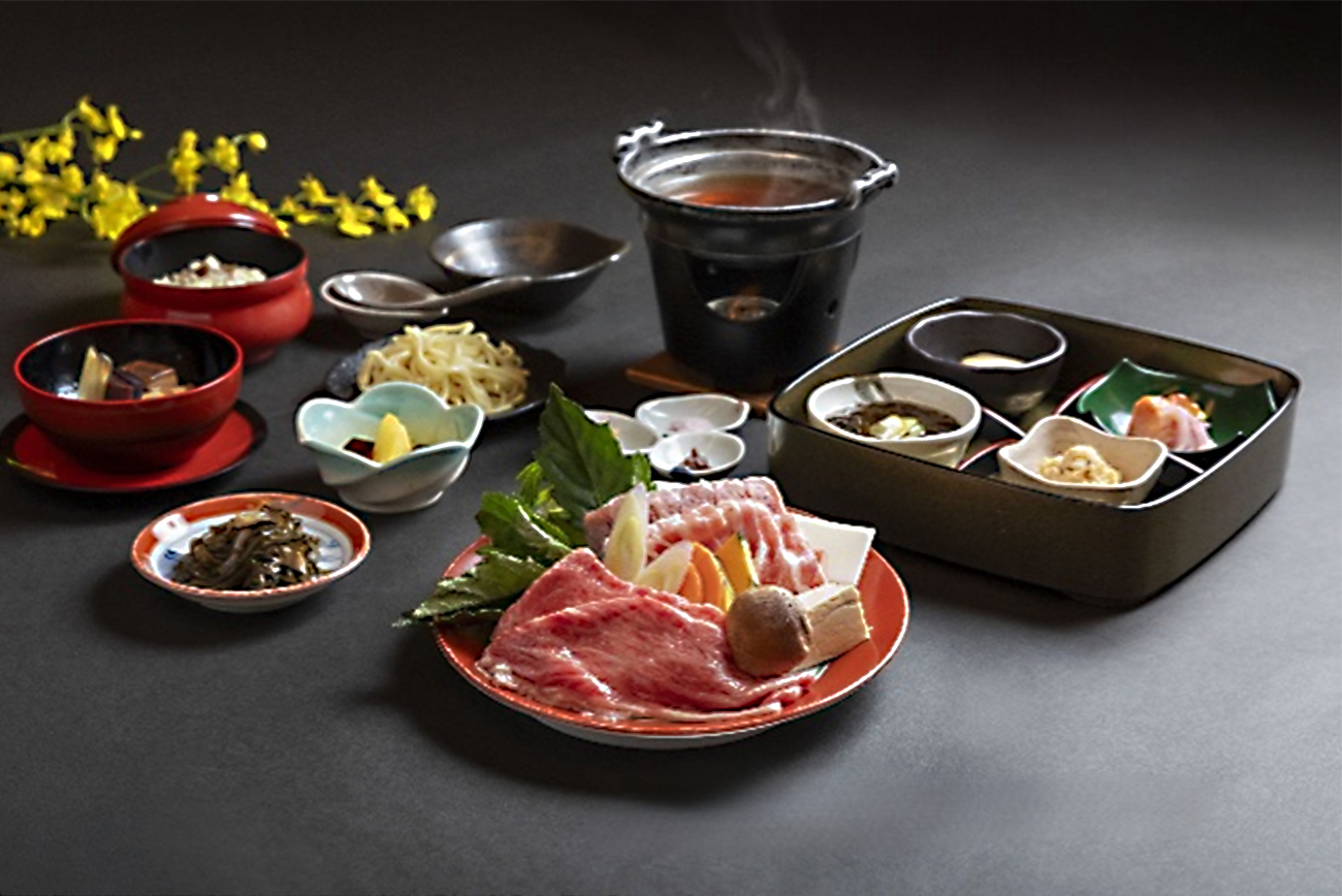 金アグー豚　和牛しゃぶしゃぶ会席(舞踊鑑賞付き)